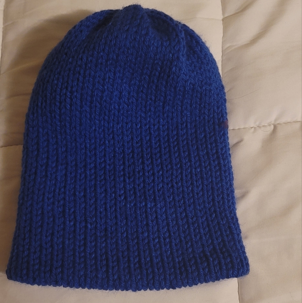 Blue yellow Winter Beanie